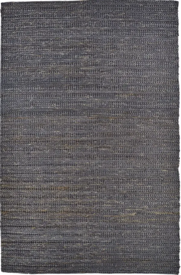 5' x 8' Hand Woven Area Rug - Brown Blue And Taupe