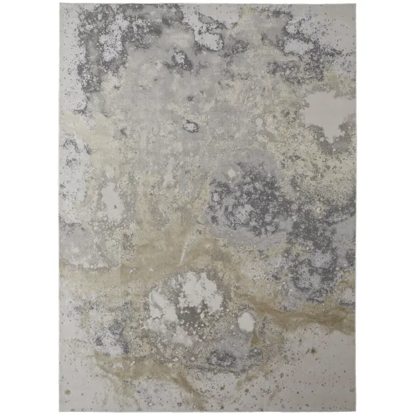 10' x 13.2' Abstract Area Rug - Gray