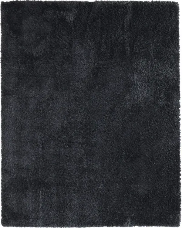 10' x 14' Shag Power Loom Area Rug - Black