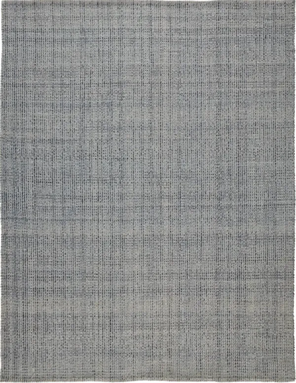 8' x 10' Hand Woven Area Rug - Gray Ivory And Blue