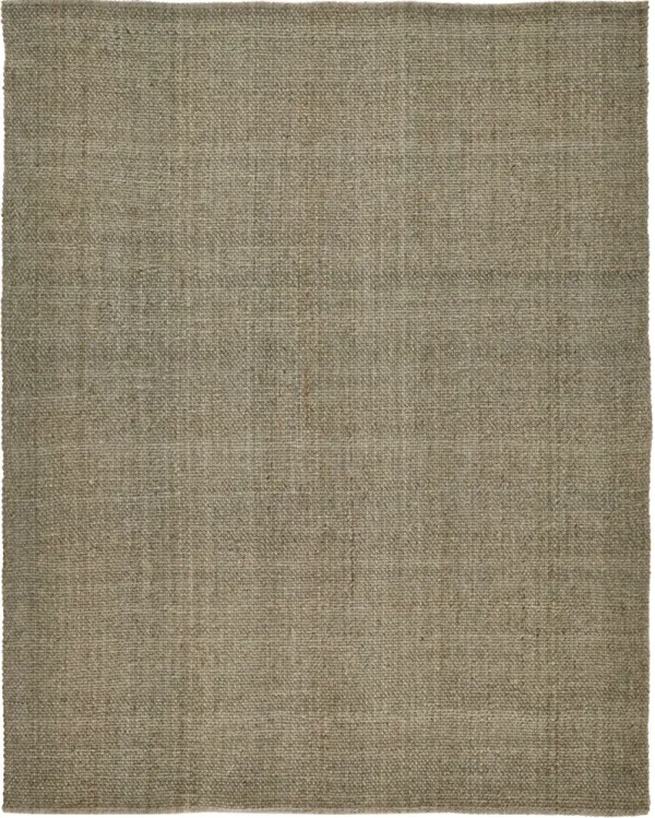 5' x 8' Hand Woven Area Rug - Green And Tan