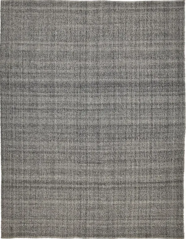 8' x 10' Hand Woven Area Rug - Gray And Ivory