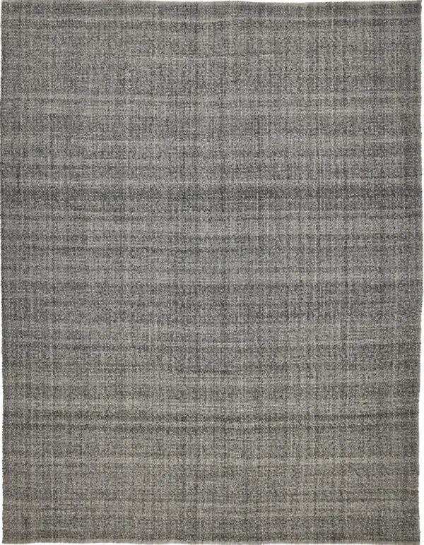 5' x 8' Hand Woven Area Rug - Gray And Ivory
