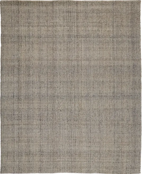 8' x 10' Hand Woven Area Rug - Ivory Tan And Gray