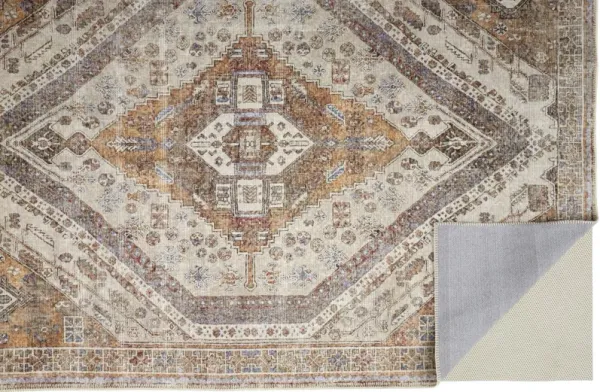 9' x 12' Abstract Area Rug - Brown And Ivory