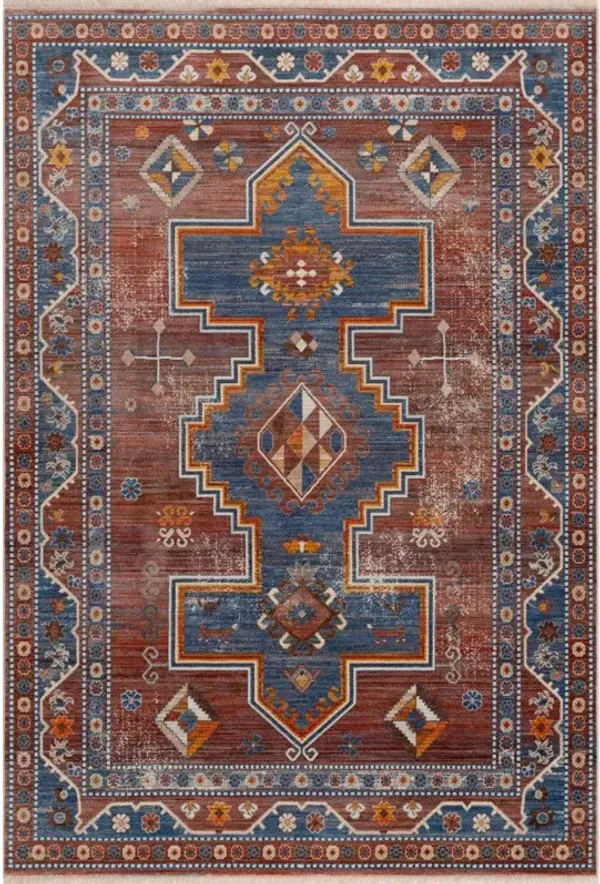 5' x 8' Southwestern Area Rug - Red