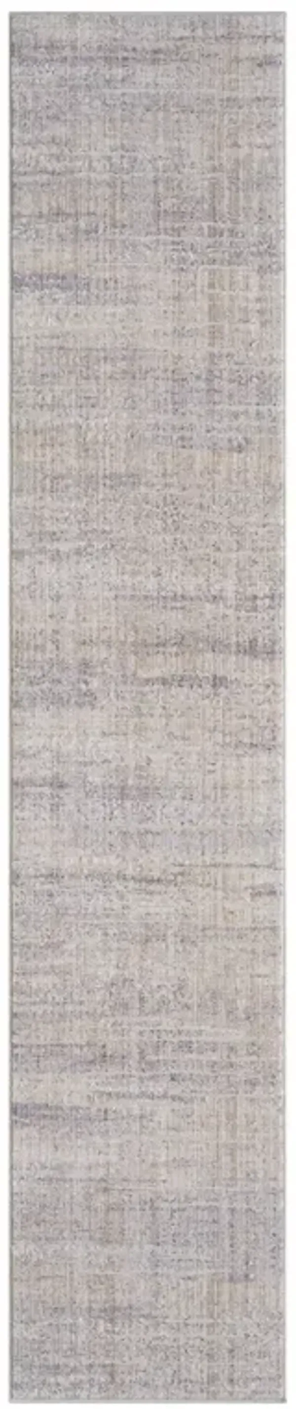 2' x 8' Abstract Polyester Runner Rug - Gray