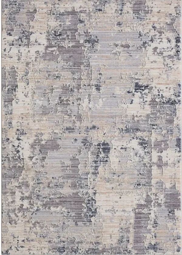 2' x 3' Modern Abstract Area Rug - Gray