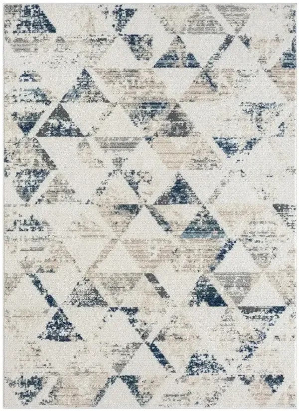 8' x 10' Geometric Area Rug - Ivory