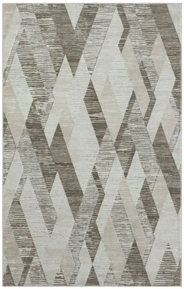 5' x 8' Modern Geometric Area Rug - Gray