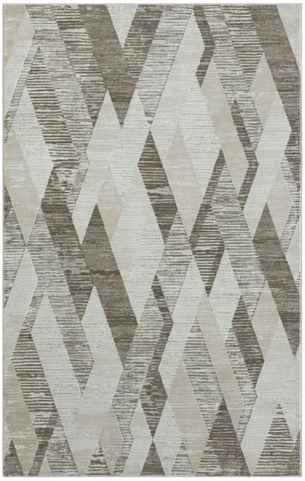 7.8' x 9.8' Modern Geometric Area Rug - Gray