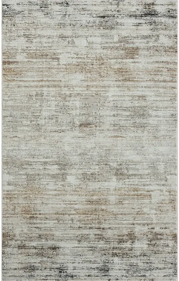 9' x 12' Abstract Distressed Area Rug - Gray