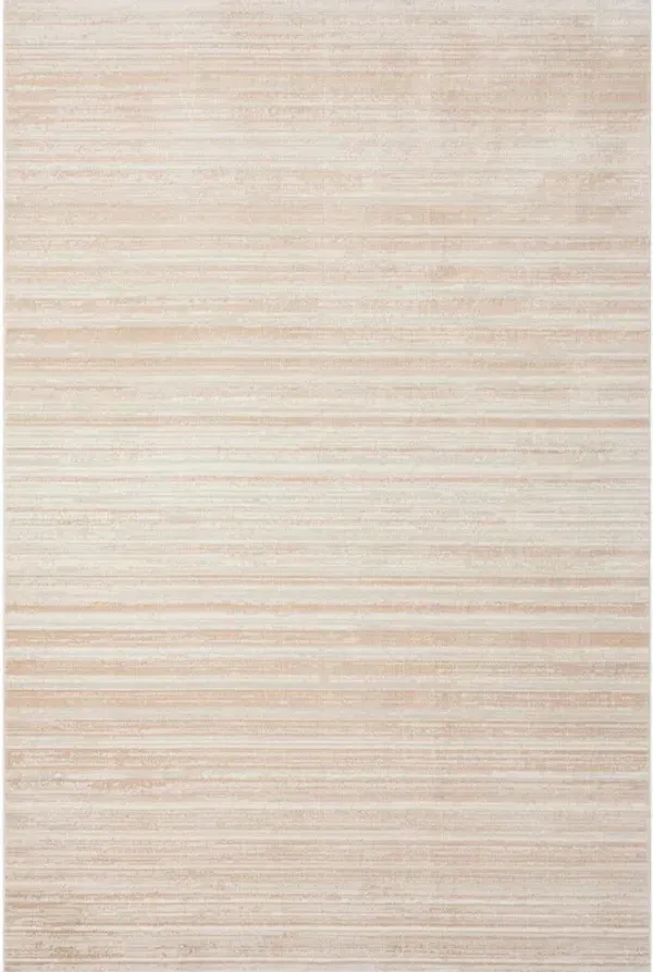 1.8' x 3' Abstract Distressed Area Rug - Beige