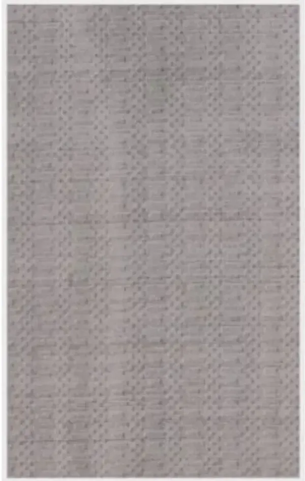 9' x 12' Gray Hand Loomed Area Rug - Charcoal And Dark
