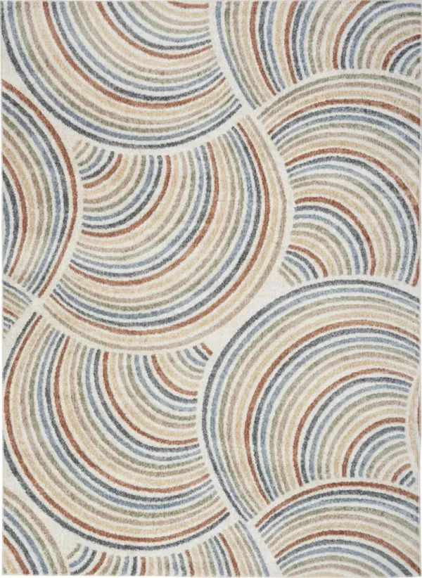 9' x 12' Oriental Power Loom Area Rug - Gray