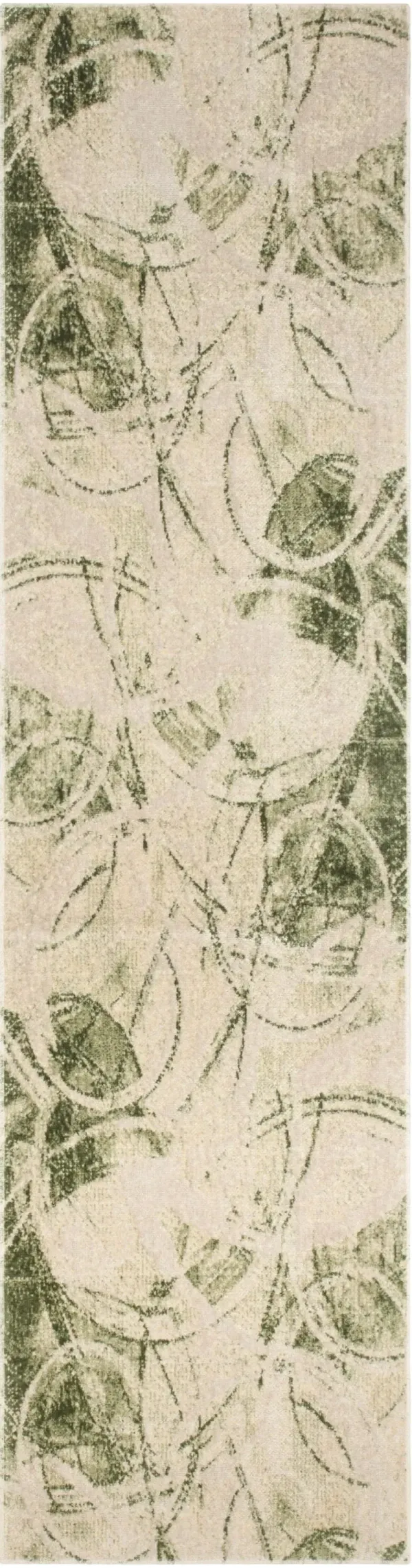 7' x 9' Oriental Power Loom Washable Area Rug - Denim Blue