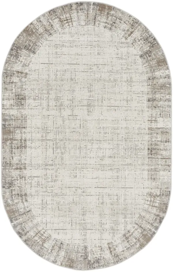 Abstract Power Loom Area Rug - Gray
