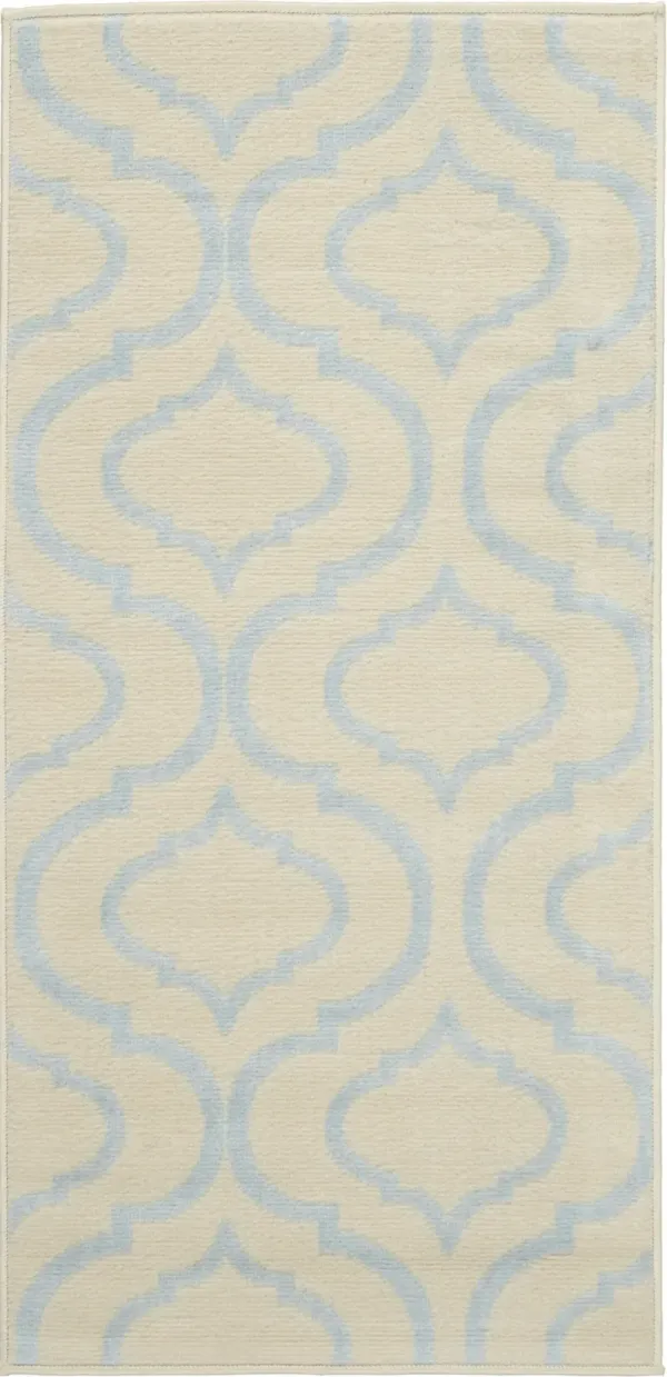 2' x 4' Moroccan Power Loom Area Rug - Gray