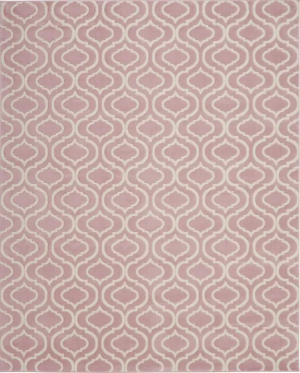 8' x 10' Moroccan Power Loom Polypropylene Area Rug - Gray