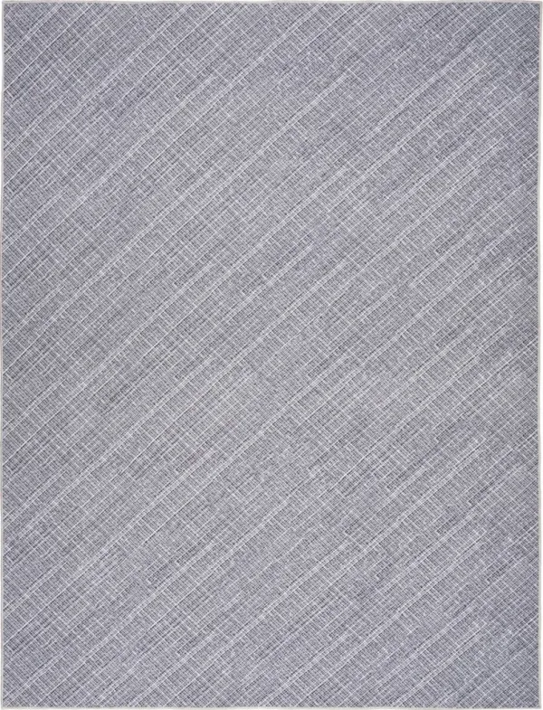 6' x 9' Abstract Power Loom Washable Non Skid Area Rug - Gray And Ivory