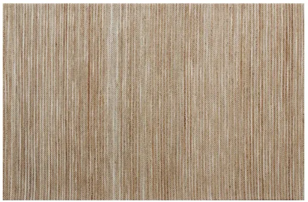 7.8' x 9.8' Hand Woven Area Rug - Beige Striped