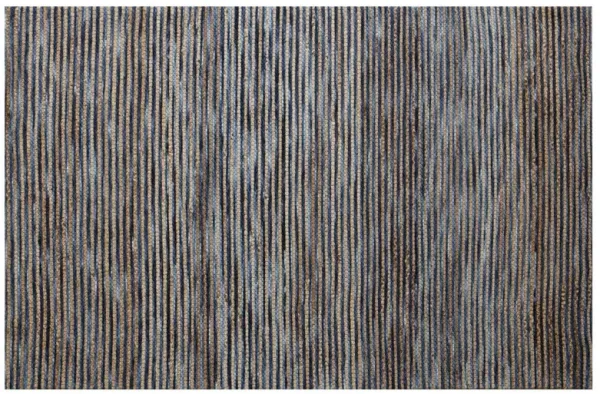 7.8' x 9.8' Hand Woven Area Rug - Blue Striped