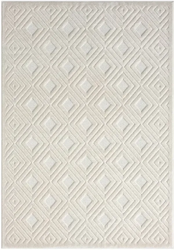 7.8' x 9.8' Geometric Area Rug - Ivory
