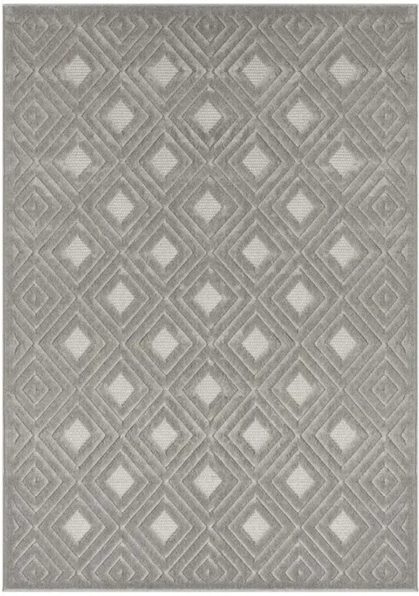 5' x 7' Geometric Area Rug - Gray