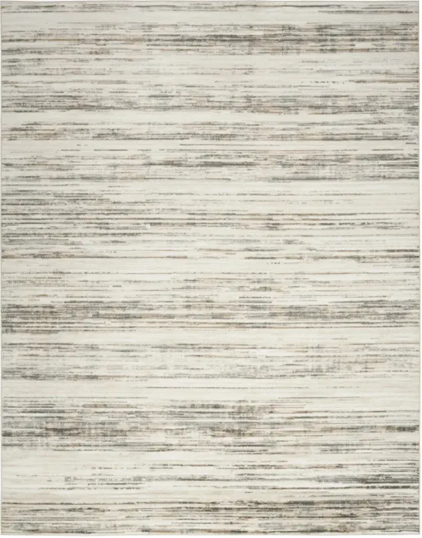 8' x 10' Abstract Distressed Area Rug - Cream