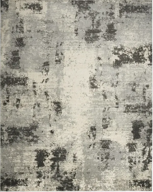 8' x 10' Abstract Area Rug - Cream
