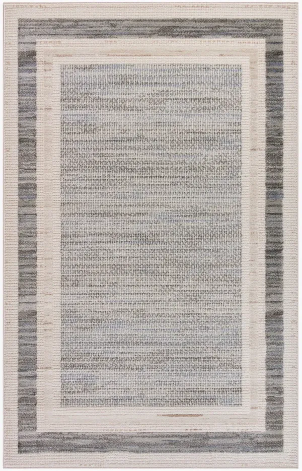 4' x 6' Geometric Area Rug - Gray