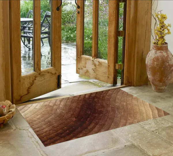 2' x 3' Shag Hand Tufted Area Rug - Taupe And Brown