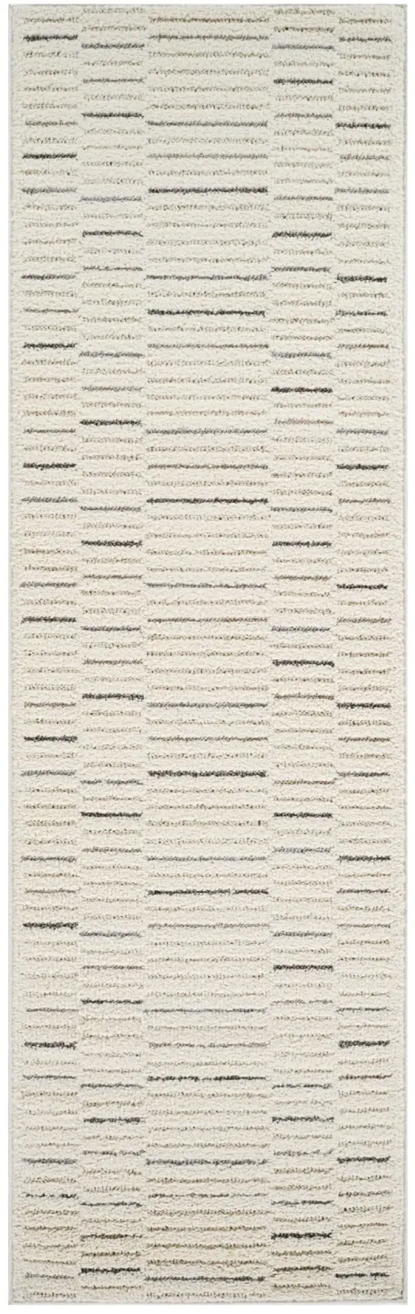 8' Abstract Distressed Area Rug - Gray And Cream