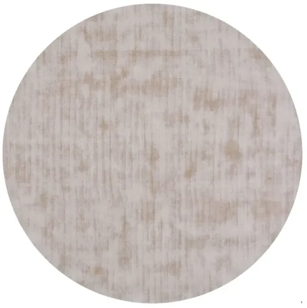 5' Round Hand Loomed Area Rug - Champagne