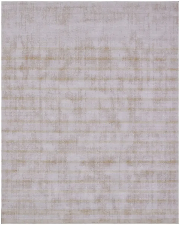 9' x 12' Hand Loomed Area Rug - Camel Striped