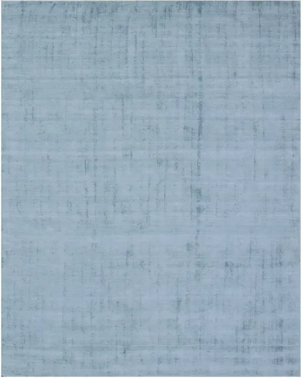 8' x 10' Hand Loomed Area Rug - Denim Blue