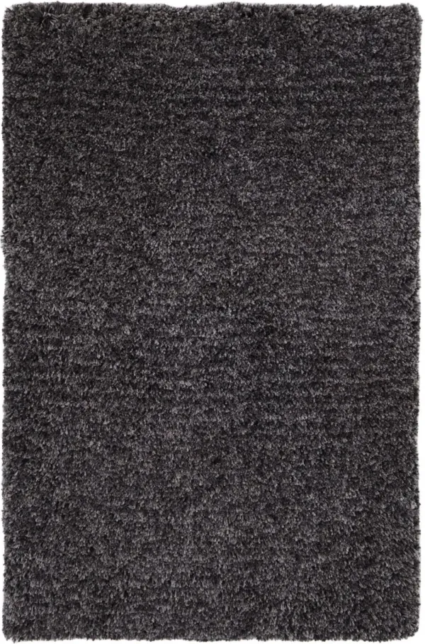 10' x 14' Shag Hand Tufted Area Rug - Black