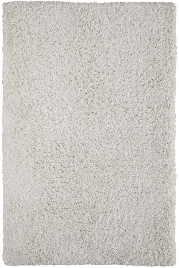 5' x 8' Shag Hand Tufted Area Rug - Ivory