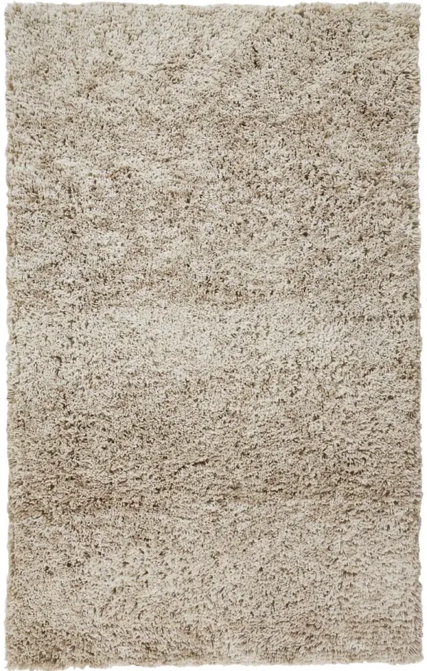 9' x 12' Shag Hand Tufted Polyester Area Rug - Gray