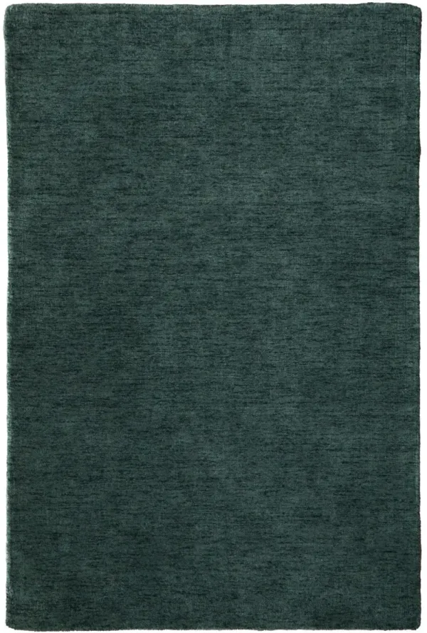 5' x 8' Wool Hand Woven Area Rug - Green