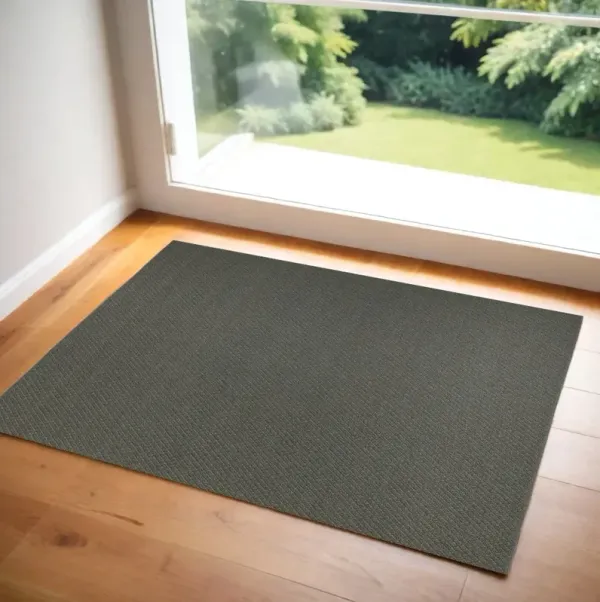 2' x 3' Hand Woven Area Rug - Green