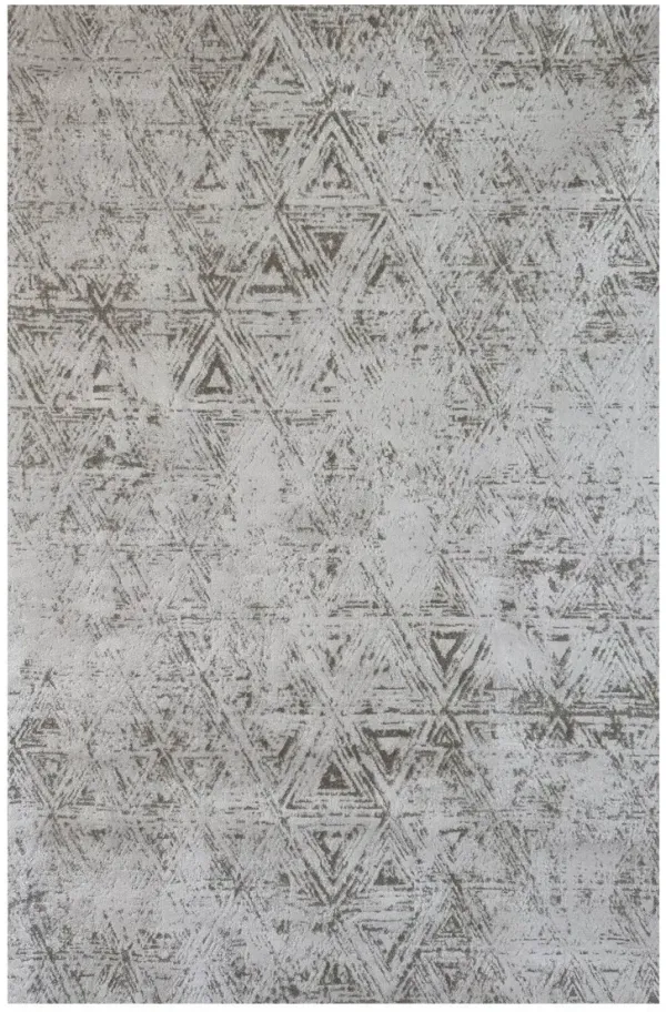 7' x 10' Abstract Area Rug - Cream And Beige