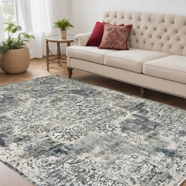 5' x 8' Medallion Area Rug - Ivory