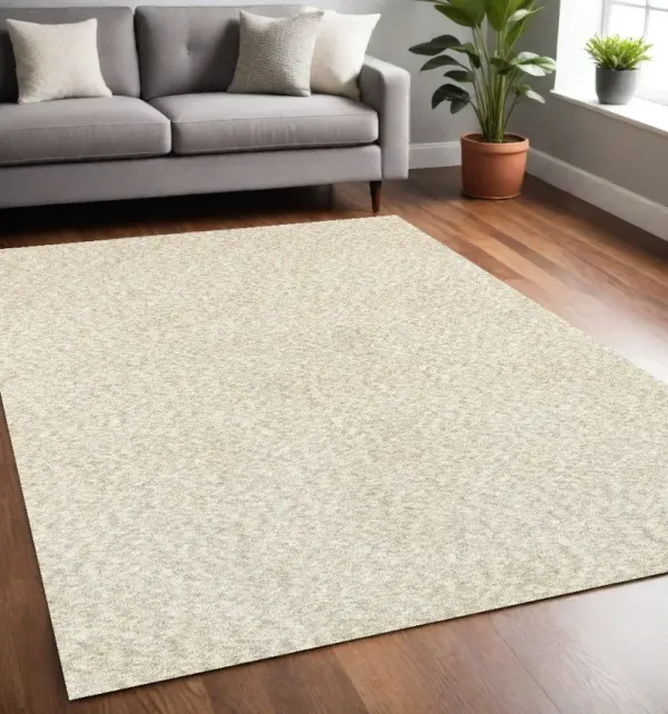 5' x 7' Shag Ivory Indoor Area Rug - Modern
