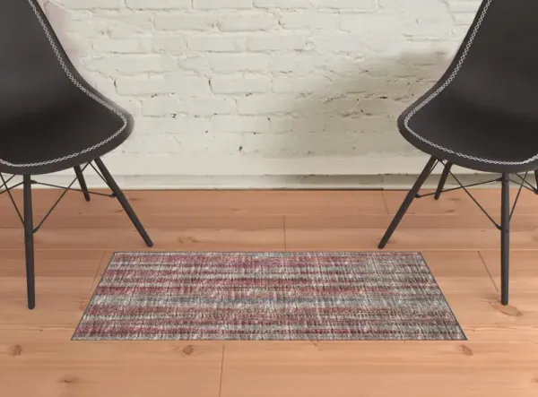 2' x 3' Tufted Handmade Area Rug - Pink Ombre