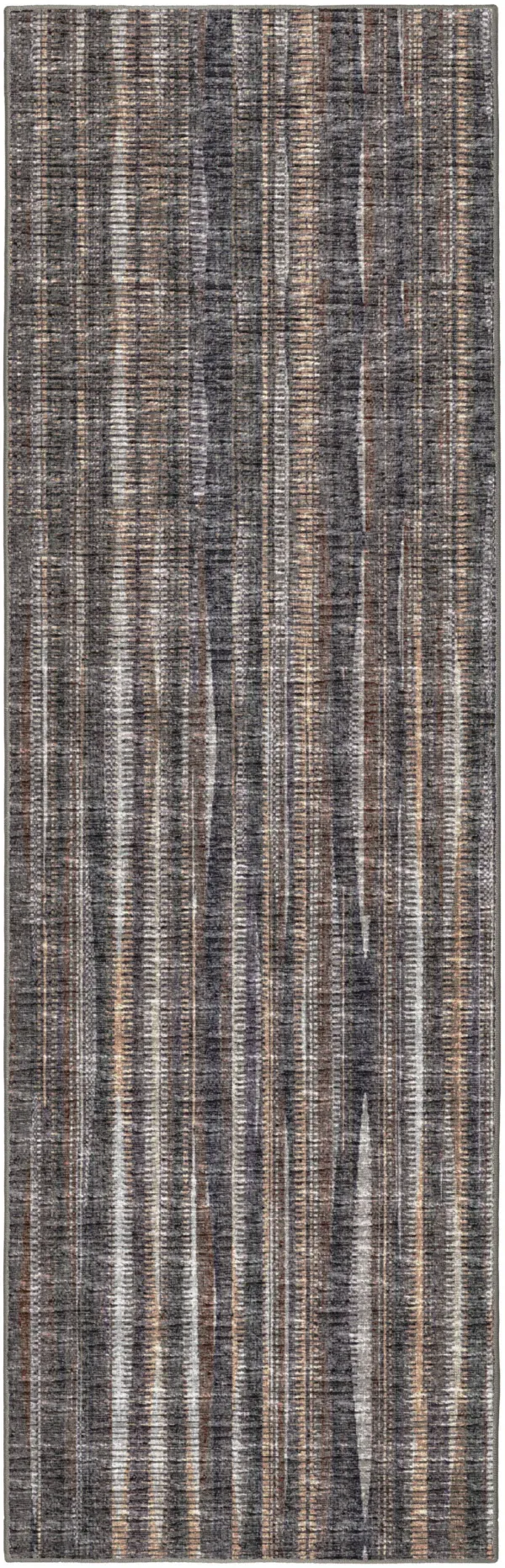 3' x 10' Tufted Runner Rug - Brown Ombre