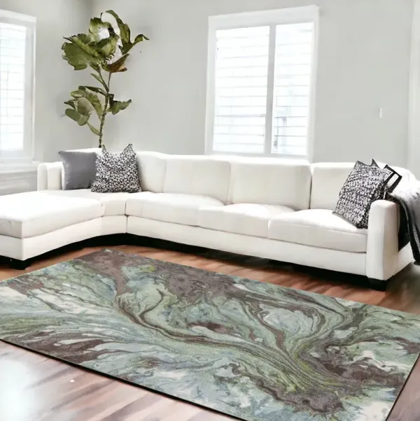 7' x 10' Area Rug - Seafoam