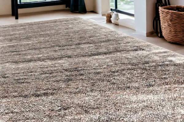 5' x 8' Retro Mod Area Rug - Ivory And Brown