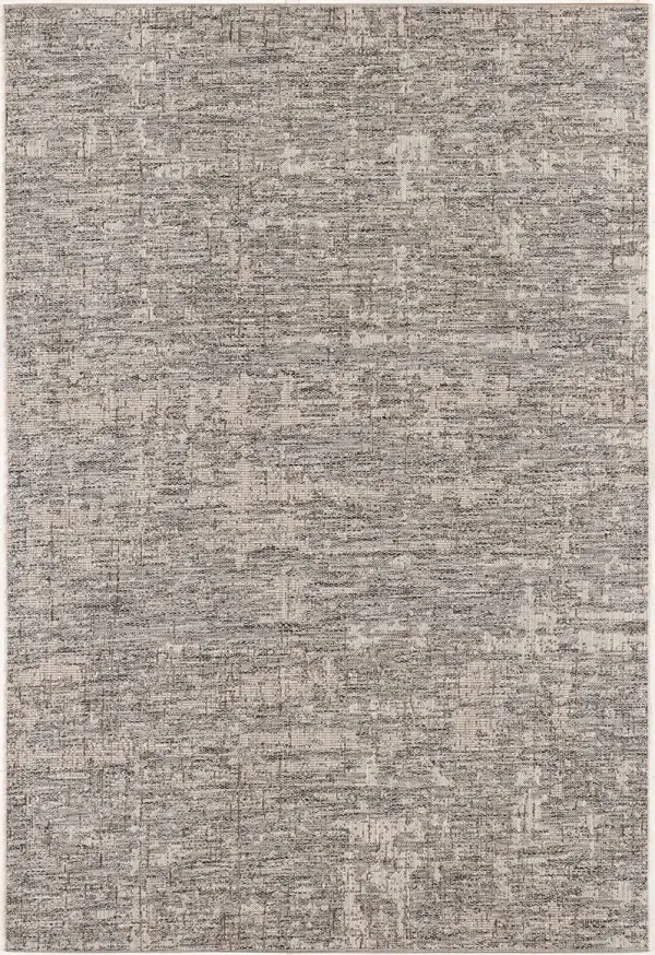 8' x 2.6' Abstract Power Loom Runner Rug - Ivory