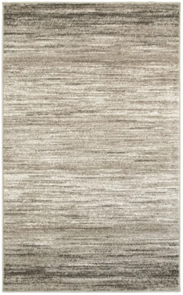 5' x 7' Abstract Striations Area Rug - Beige